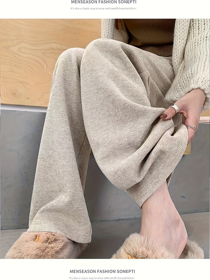 Leonor | Pantalón de tiro alto y pierna ancha