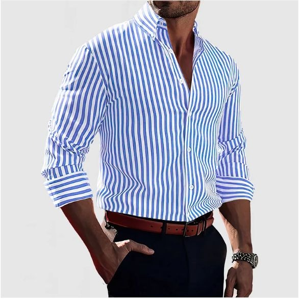 Claudio | Camisa de rayas verticales