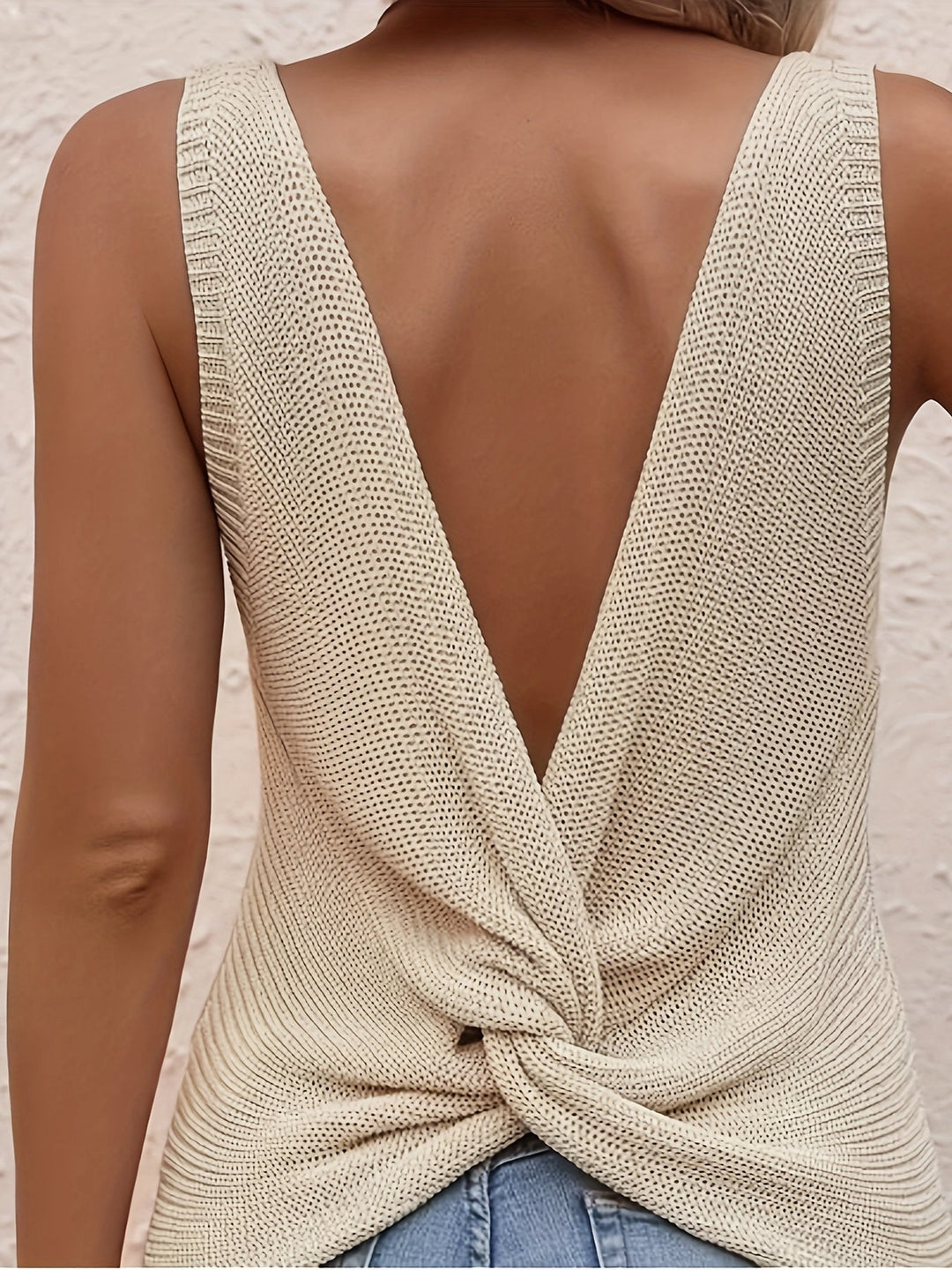 Alicia | Blusa tejida sin mangas