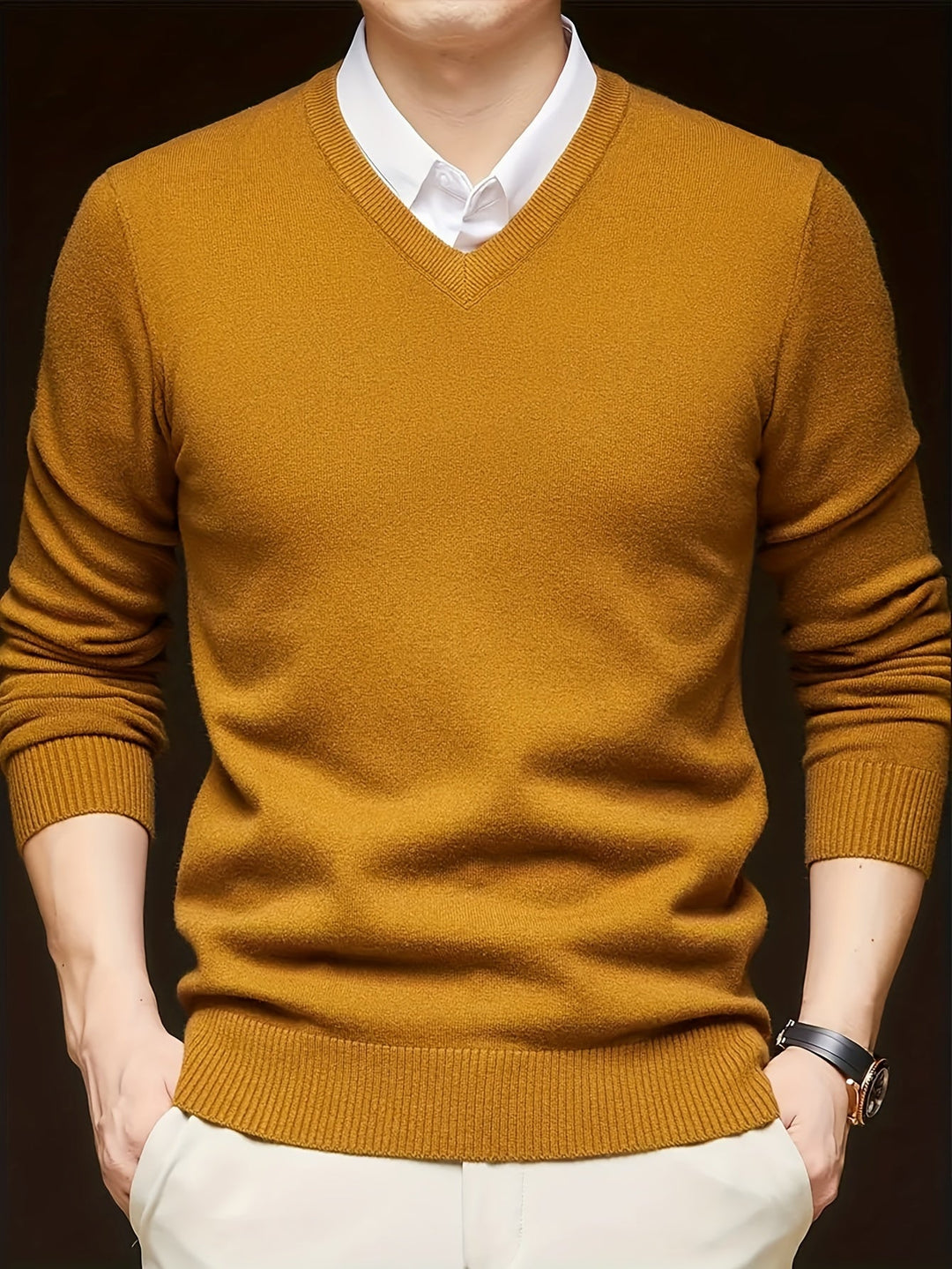 Germán | Sweater cuello V para hombre