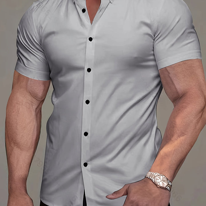 Flavio | Camisa manga corta clásica para hombre