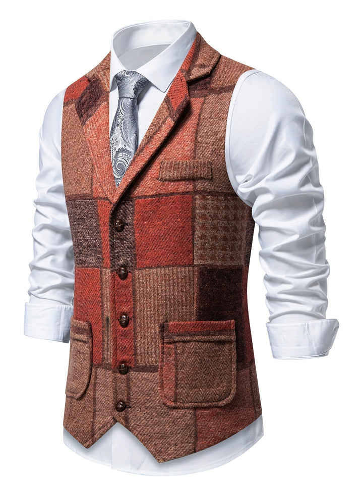 Dermidio | Chaleco de patchwork con espiga