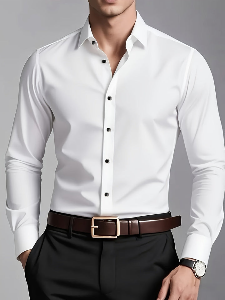 Osvaldo | Camisa manga larga de corte entallado