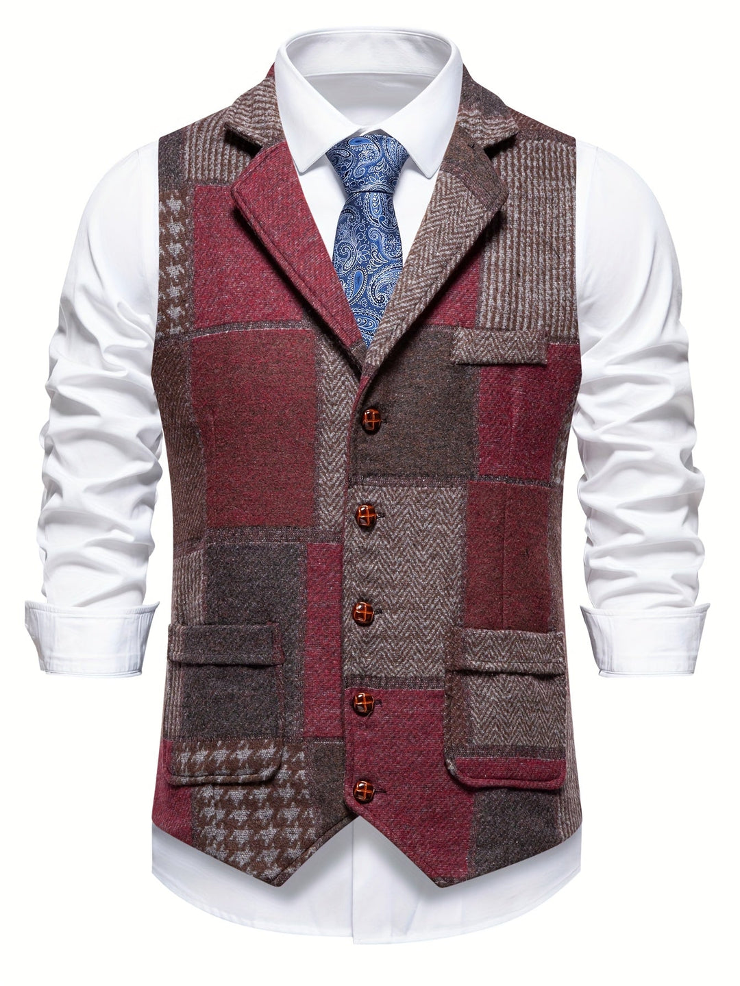 Dermidio | Chaleco de patchwork con espiga