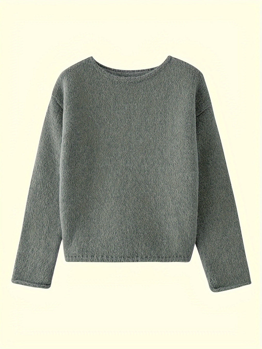 Escarlet | Sweater cuello redondo holgado
