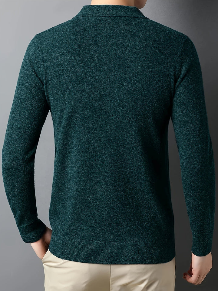 Anthony | Polera polo de punto manga larga