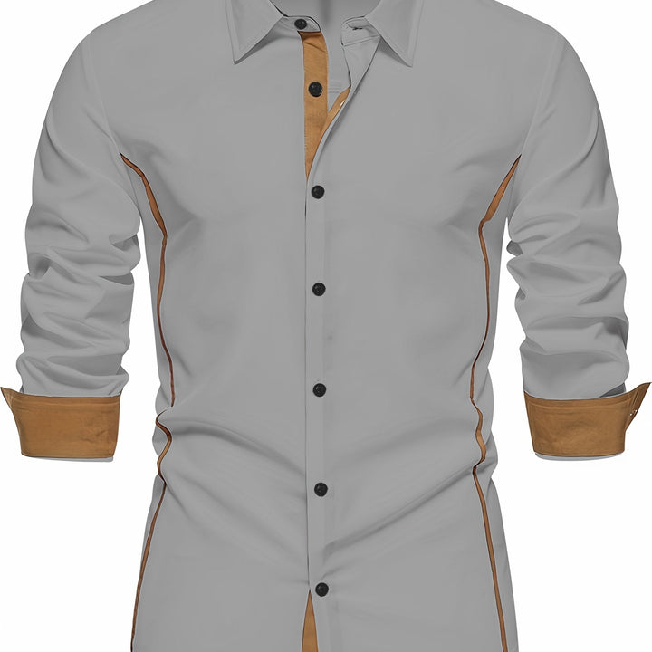 Rubén | Camisa slim con ribete en contraste
