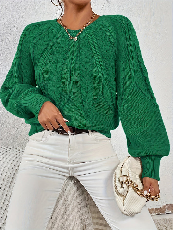 Sarita | Sweater de punto trenzado holgado