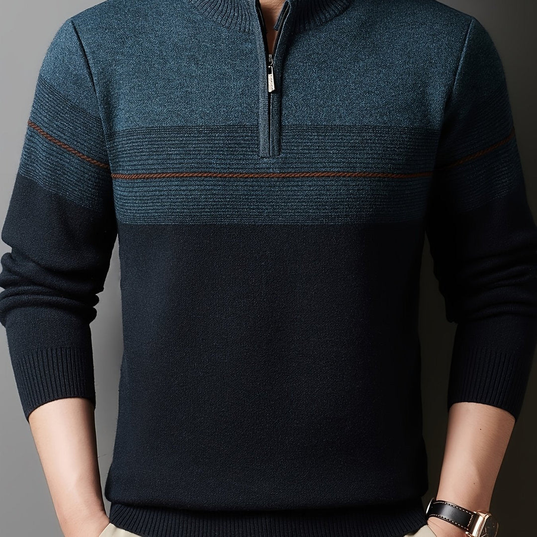 Dylan | Sweater con cuello alto y media cremallera