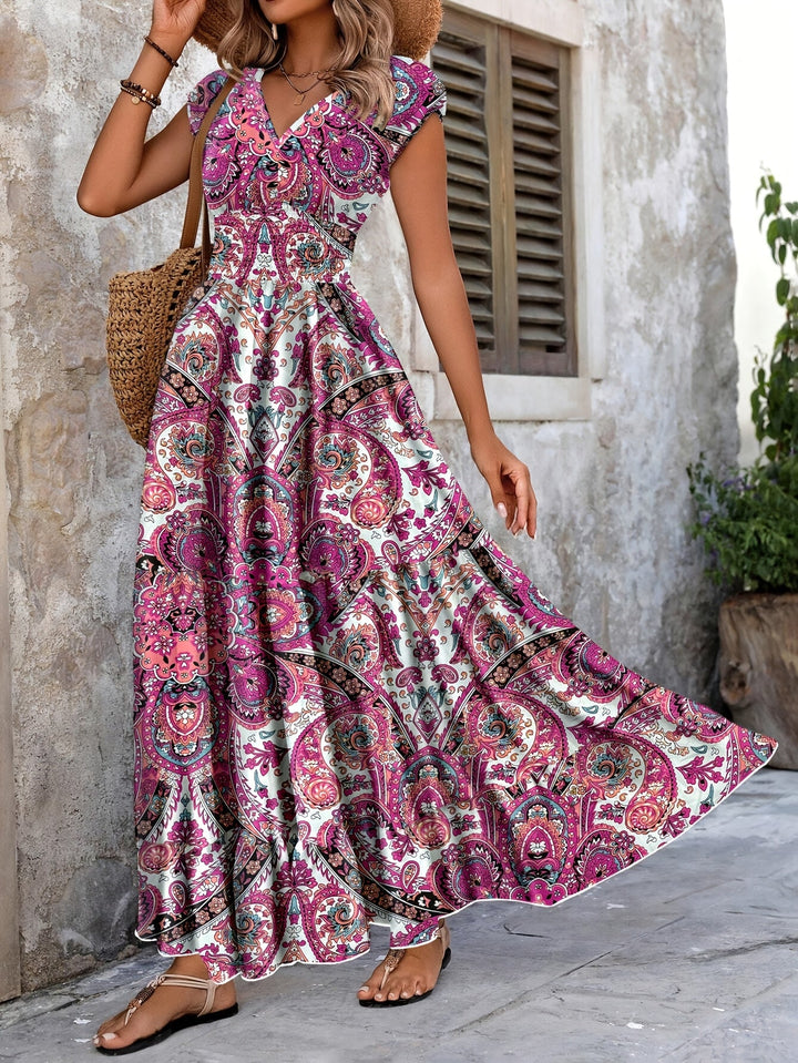 Felipa | Vestido largo con estampado paisley