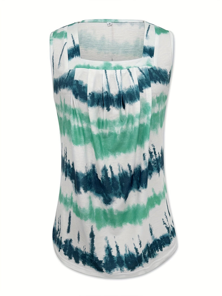 Cinthia | Blusa sin mangas de escote cuadrado