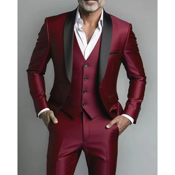 Fredy | Traje de tres piezas con solapa chal