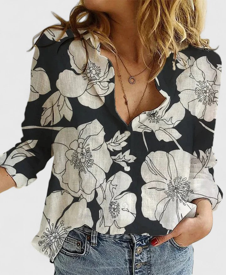 Ida | Blusa suelta con botones