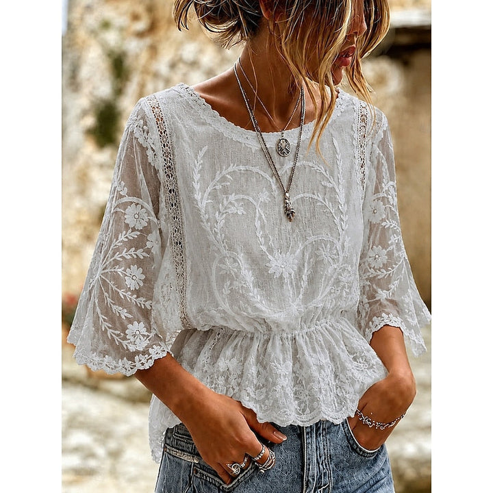 Kalfuray | Blusa peplum bordada