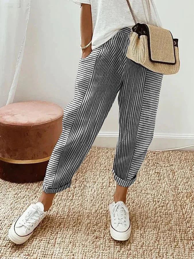 Catherine | Pantalón de rayas verticales