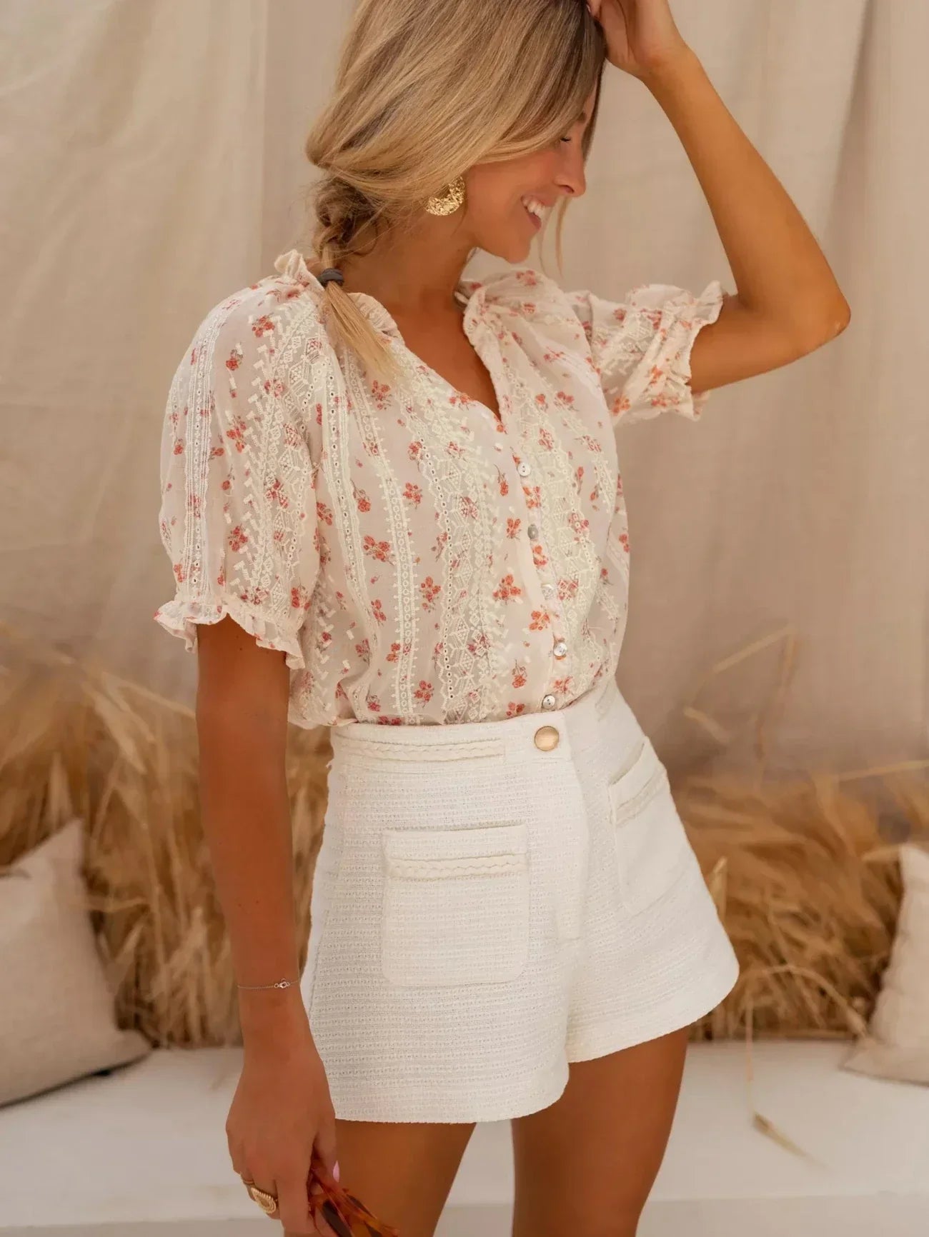 Elina | Blusa Floral Elegante de Primavera