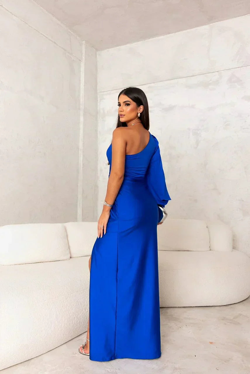 Zarra | Vestido Largo Elegante de Un Hombro