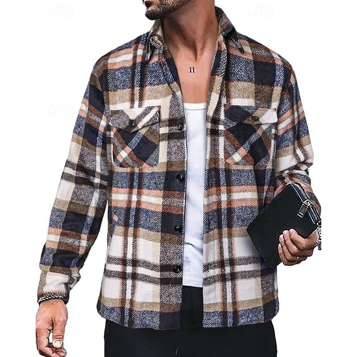 Leandro | Sobrecamisa a cuadros para hombre