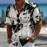 Byron | Camisa manga corta con estampado artístico