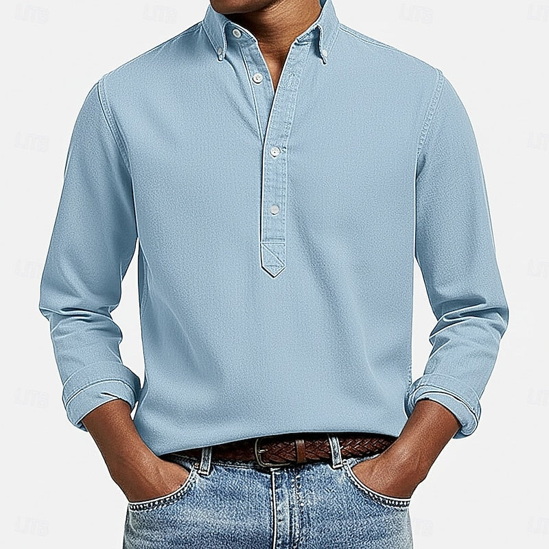 Ubaldo | Camisa casual con media botonadura