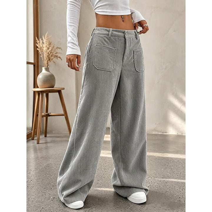 Lorenza | Pantalón de tiro alto y pierna ancha