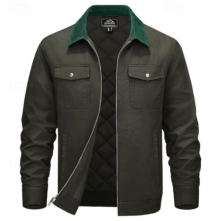 Bastián | Chaqueta de cuello contrastado