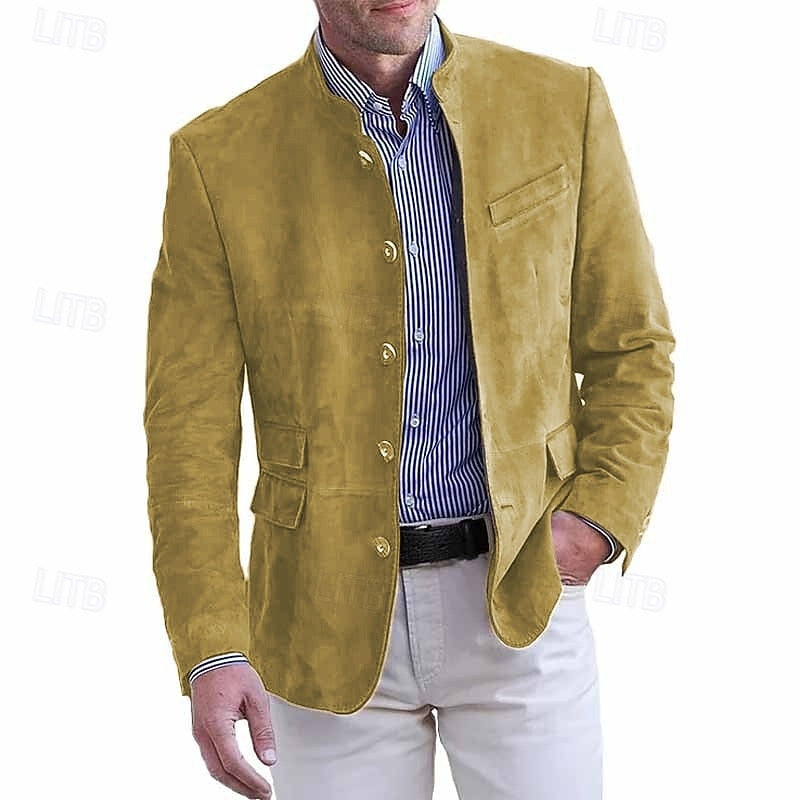 Eleodoro | Chaqueta de cuello mao para hombre