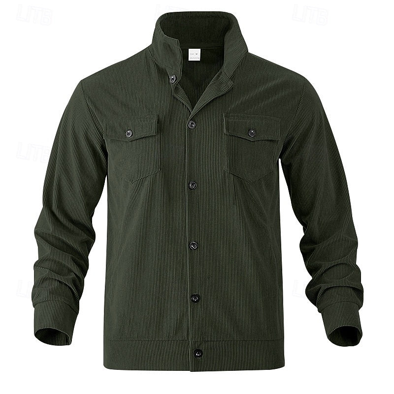 Rigoberto | Chaqueta acanalada con botones