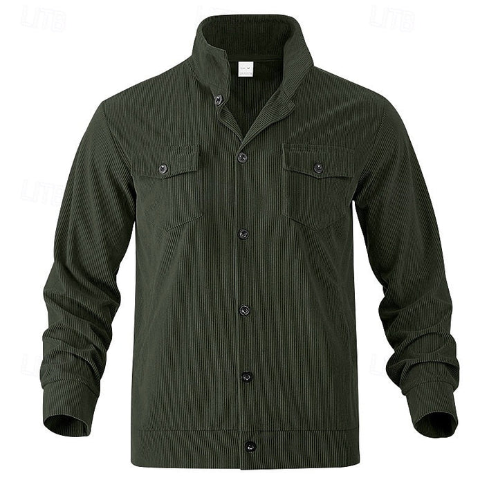 Rigoberto | Chaqueta acanalada con botones