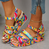 Giselle | Sandalias de plataforma con taco cuña