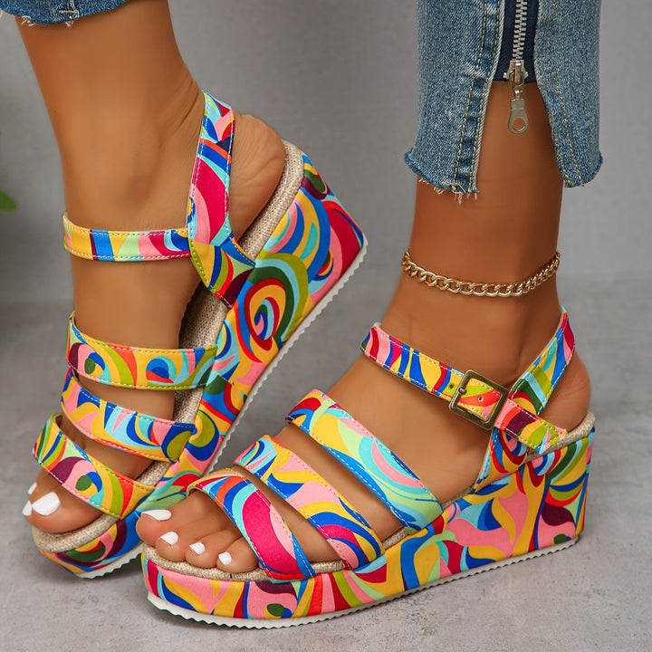 Giselle | Sandalias de plataforma con taco cuña