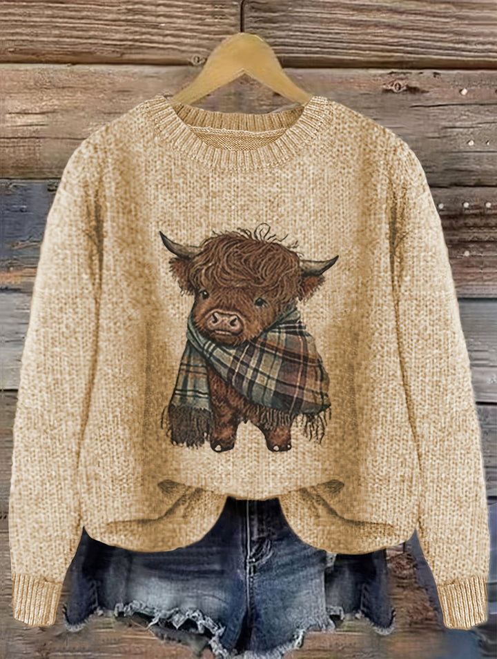 Kiara | Sweater cuello redondo holgado