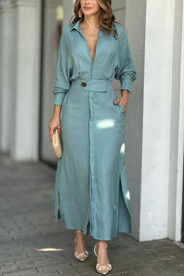 Rebeca Belén | Vestido camisero largo
