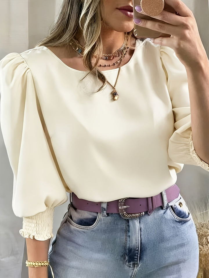 Cataleya | Blusa de mangas abullonadas