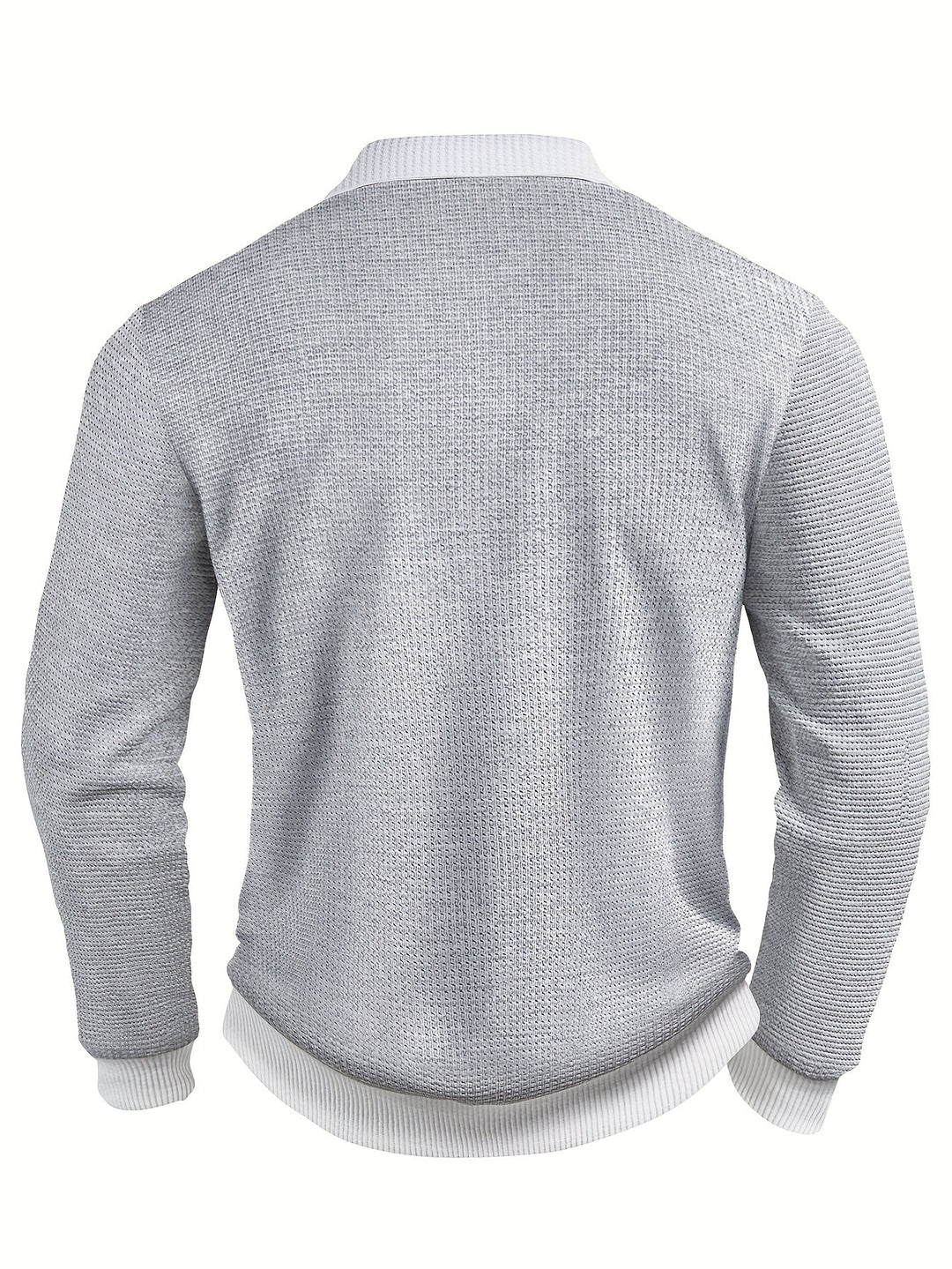 Bastián | Polera polo texturada de manga larga
