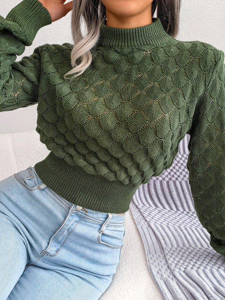 Astrid | Sweater cropped texturado
