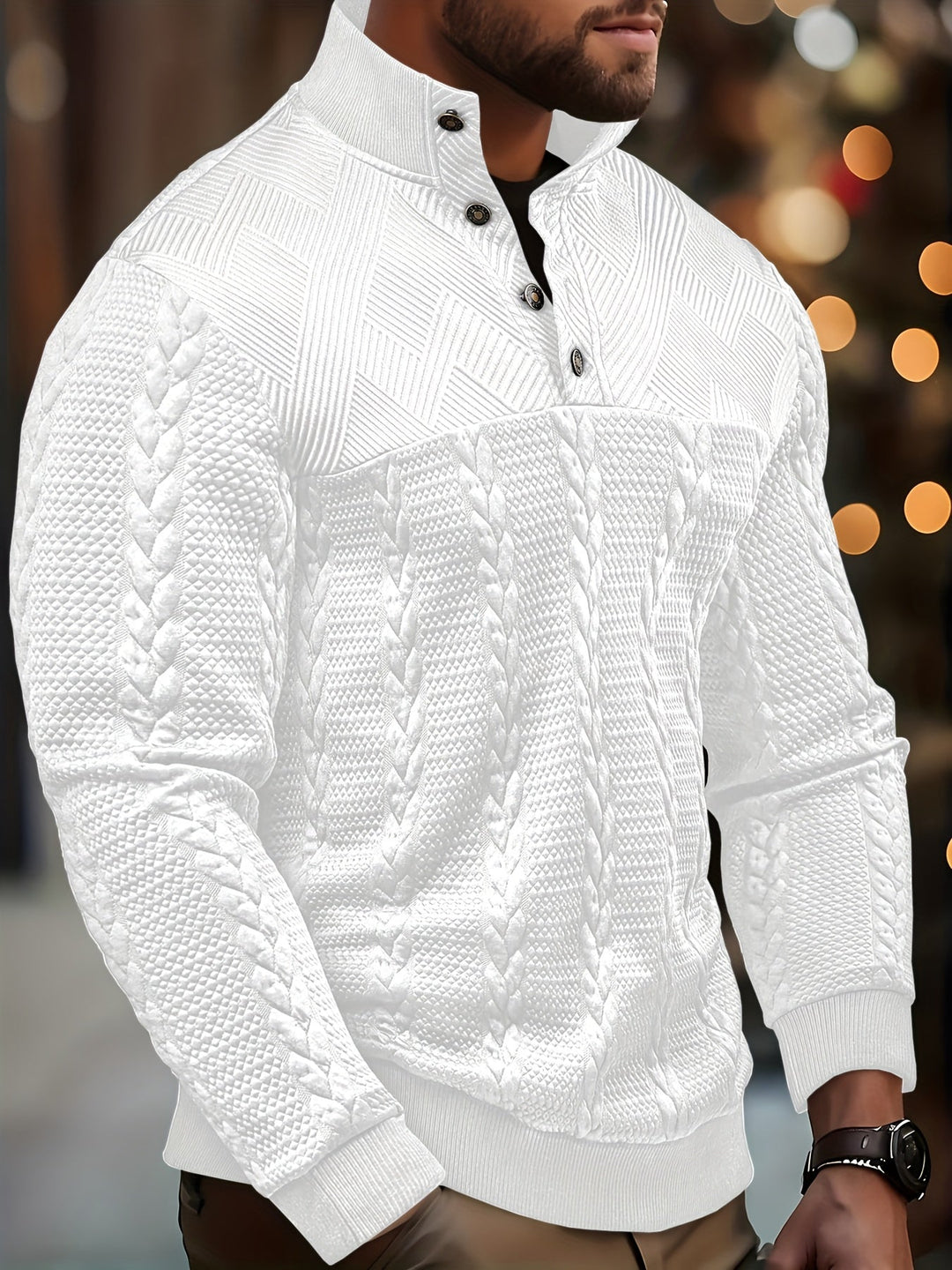 Cirilo | Sweater texturado cuello alto