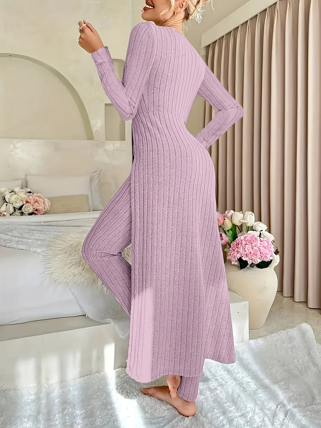 Adelaida | Conjunto de dos piezas acanalado
