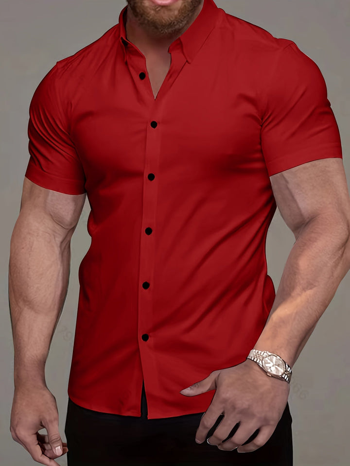 Flavio | Camisa manga corta clásica para hombre