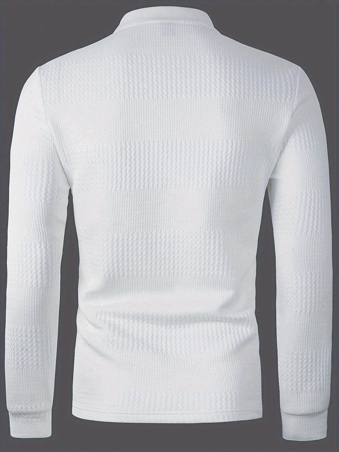 José | Polera polo texturada de manga larga