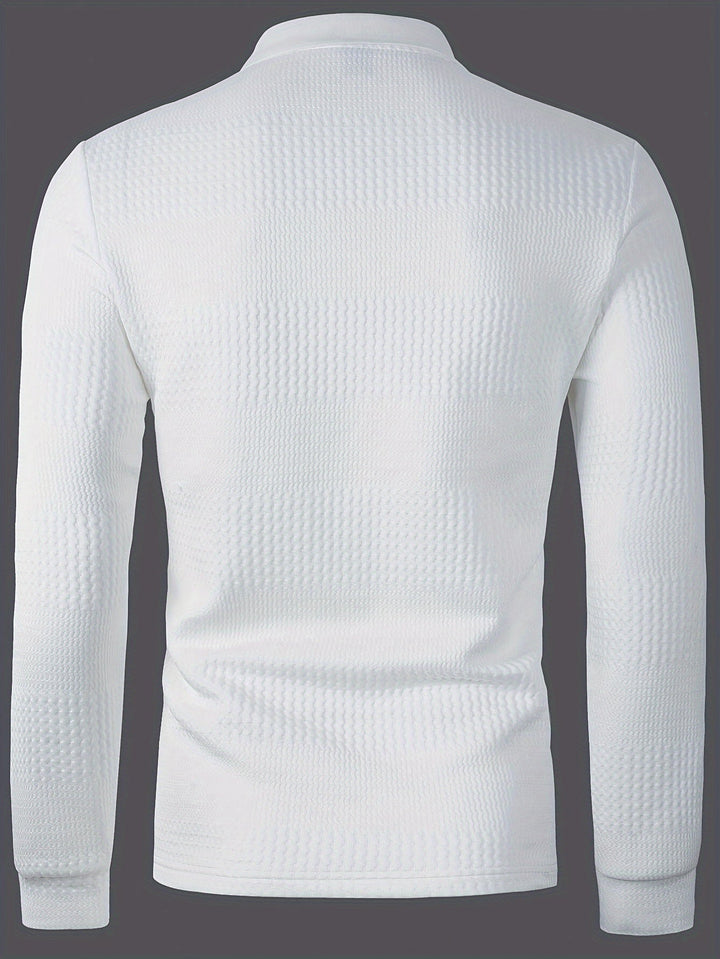 José | Polera polo texturada de manga larga