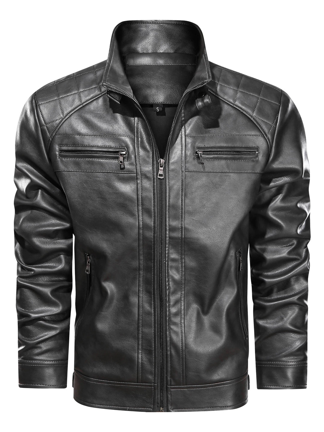 Recaredo | Chaqueta biker con cuello alto