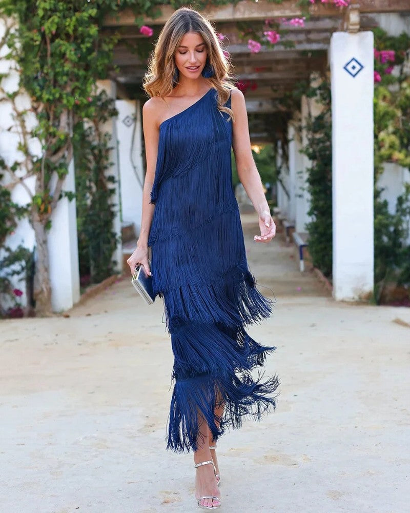 Isabella | Vestido de Gala Largo de Un Solo Hombro