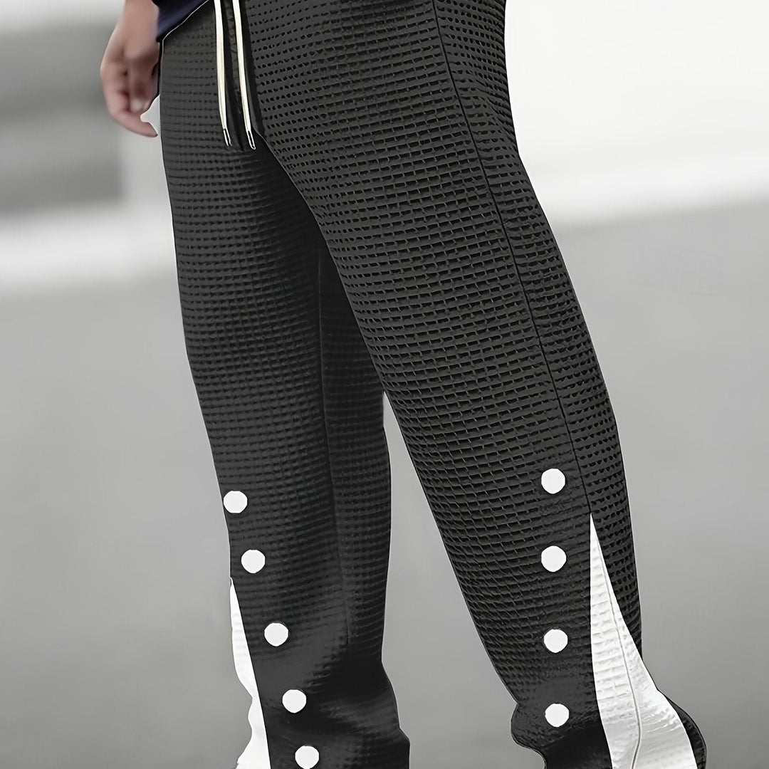 Antü | Pantalón texturado con botones laterales