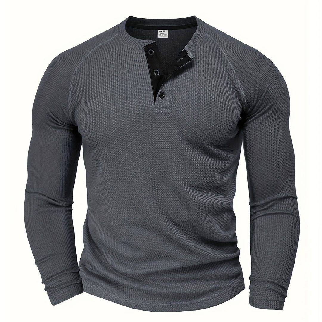 René | Polera henley manga larga