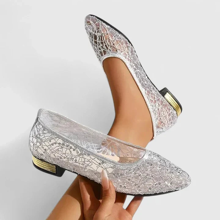 Mónica | Ballerinas de encaje en punta