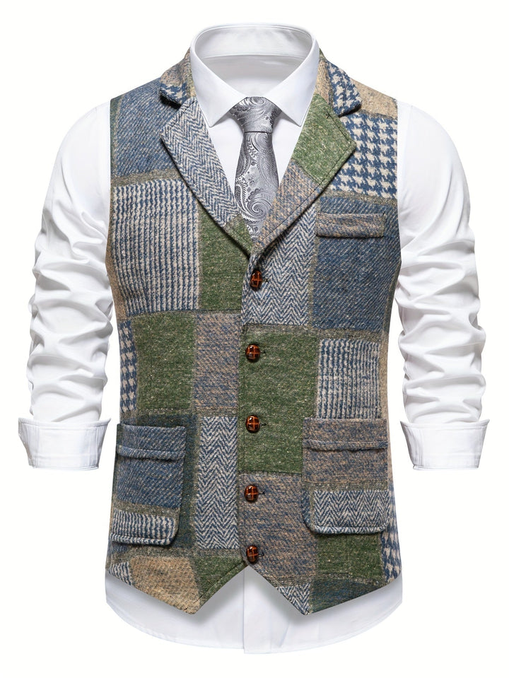 Dermidio | Chaleco de patchwork con espiga