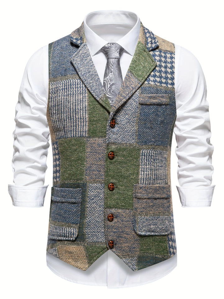 Demian | Chaleco de vestir patchwork