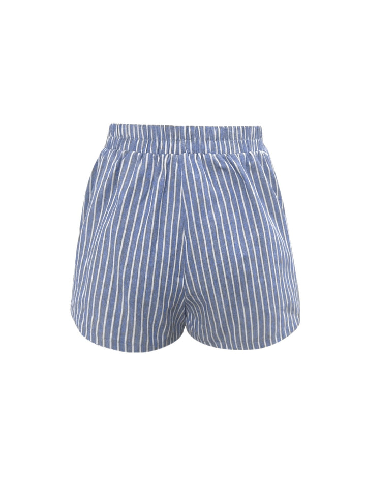 Rayen Antu | Shorts amplios de tiro elasticado