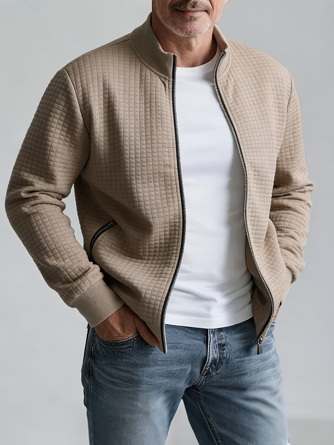Colihuinca | Chaqueta con cierre y textura en relieve